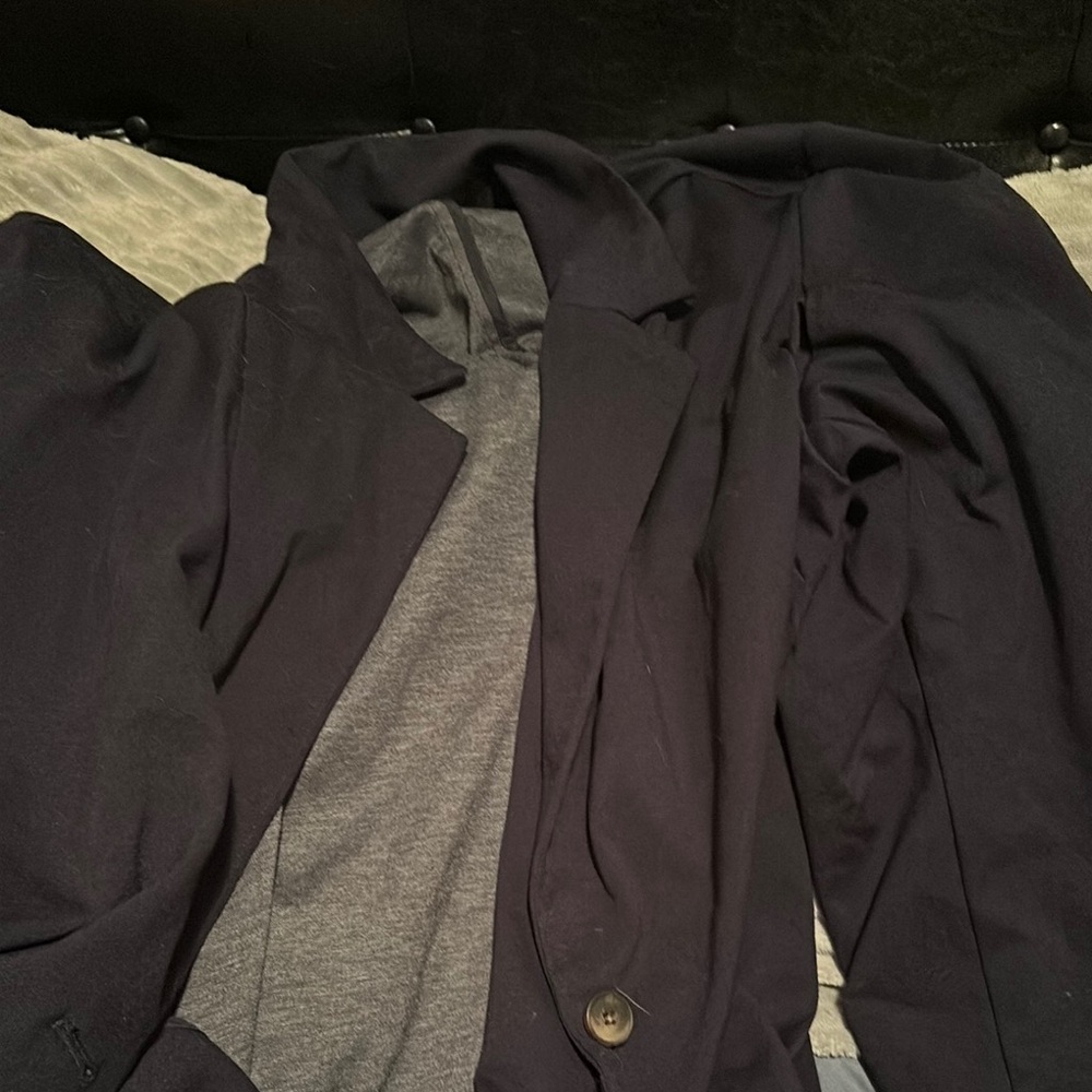 Navy suit jacket